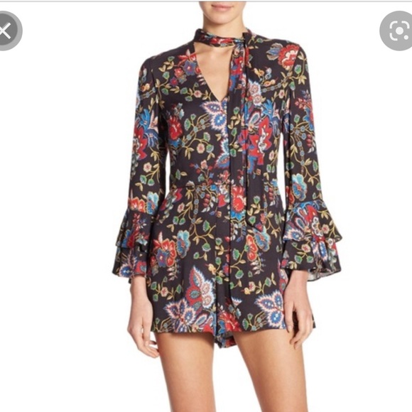 Alice + Olivia Pants - Alice + Olivia Floral Romper